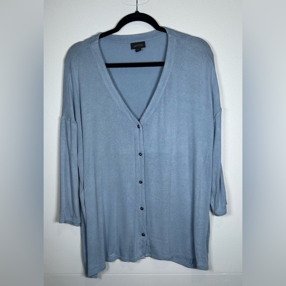 J. Jill Wearever Collection Light Blue VNeck Cardigan Sweater. Lightweight. XL - Picture 1 of 8